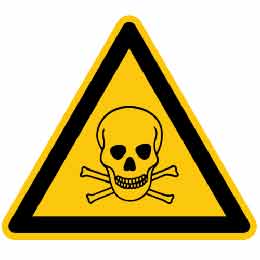 Warnzeichen vor giftigen Stoffen