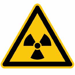 Warnzeichen vor radioaktiven Stoffen/ ionisierende Strahlung D-W005