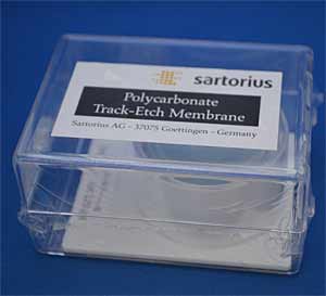 Sartorius 24006--47----N Polycarbonate Track-Etch Membrane ,Porengre 0.4m, D=47mm , VE=100Stck, Restposten 8xVE