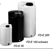 Standard-Dosierbehlter FD-E 1000, 1000 l, zylindrischer Behlter mit Schraubdeckel, Auendurchmesser:1080 mm, Hhe 1260 mm