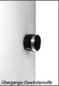 PE bergangsmuffe mit zylindrischem Rohr-Innengewinde, verstrkt, (Teilgewinde), Schweifitting zum Anschluss z.B. von Schluchen und Leitungen