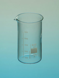 Becherglas hohe Form Borosilikatglas 3.3