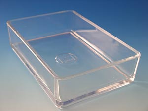 Instrumentenschalen aus Glas ohne Deckel bis 180C in Heiluft sterilisierbar ,220 x 150 x   55 mm</p>Instrument trays of glass, without cover</p>Laborbedarf, Laborglas,Instrumentenschalen