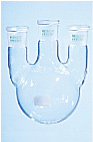 Dreihalskolben mit geraden Seitenhlsen NS 29/32, Mittelhals NS45/50 DIN12394, BORO3.3, Destillationskolben</p>Flask, 1.000-20.000 ml, with two straight side necks  (Destillation flask), center neck ST 45/40,  side neck ST 29/32, acc. to DIN 12394</p>Laborbedarf,Laborglas,Glasbauteile,Kolben,Dreihalskolben