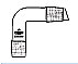 Destillieraufstze (Krmmer), 90, Boro 3.3</p>Bends, 90, flask-cone ST   condenser-cone ST </p>Laborbedarf,Laborglas,NS-Bauteile,Destillieraufstze Krmmer