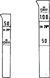 Colorimeterrhrchen nach Nessler, hohe Form, mit aufgeschmolzener, optisch reiner Bodenplatte</p>Laborbedarf Glasgerte Volumenmessung Wasser- und Umweltanalytik,Colorimeterrhrchen nach Nessler