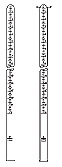 Gassmessrohr (Eudiometer) ohne Hahn mit unzerstrbarer DIFFICO-Graduierung Hauptpunkte Ringteilung, graduiert 50 ml, 0,1 ml</p>Laborbedarf Glasgerte Volumenmessung Wasser- und Umweltanalytik
