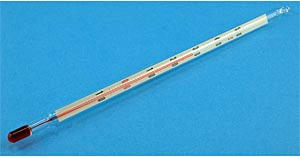 Chemisches Thermometer, rote Fllung</p>Chemical thermometers red filling</p>Laborbedarf,Temperaturmessung,Thermometer