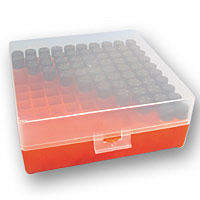 Kryobox B50C GLW Hhe = 53 mm mit Schanierdeckel, Raster 10 x 10 fr Kryorhrchen 2,0ml,Reaktionsgefe 1,5 ml, Test-Tubes 2 ml, Sample-Vials 2 ml</p>Auslaufmodelle, nur noch begrenzt vorrtig