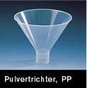 Pulvertrichter PP mit kurzem Stiel                                                            (Laborbedarf Verbrauchsmaterial/Hilfsmittel)