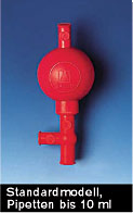 Pipettierball Standard fr Pipetten bis 10 ml mit 3 Ventilen</p>Laborbedarf Pipettieren Volumenmessung