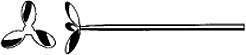 Propeller-Rhrer mit 3 Flgeln und angeschraubtem Stab, Edelstahl Remanit 4301, antimagnetisch                                                            (Laborbedarf Verbrauchsmaterial/Hilfsmittel)