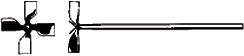 Propeller-Rhrer mit 4 Flgeln und angeschraubtem Stab, Edelstahl Remanit 4301, antimagnetisch                                                            (Laborbedarf Verbrauchsmaterial/Hilfsmittel)