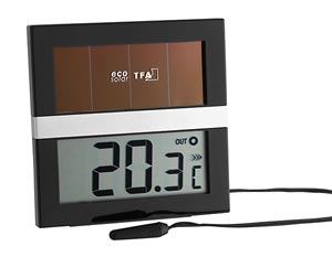 Maximum-Minimum-Thermometer elektronisch solarbetrieben</p>Laborbedarf   Messung