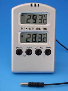 Maximum-Minimum-Thermometer elektronisch,-50 C +70 C</p>Maximum-minimum thermometer, electronic</p>Laborbedarf   Messung