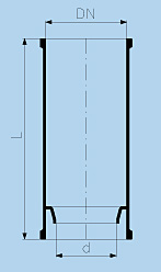 Fractional cylinder PZ without side neck,borosilicate glass 3.3