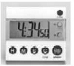 Digitaluhr mit 2 unabhngigen Timerzeiten</p>Interval timer digital, 2 different timer channels</p>Minuteur numrique, 2 canaux de temps indpendants</p>Laborbedarf,Zeitmessung,Timer