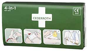 Steriler Universalverband, Cederroth 4 in 1 Blutstiller<br>Cederroth 4 in 1 bloodstopper<br>Laborbedarf, Arbeitsschutz, Erst Hilfe