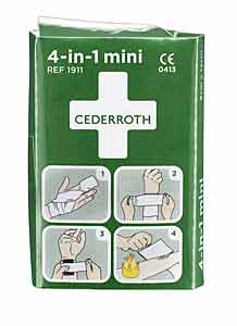 Steriler Universalverband, Cederroth 4 in 1 Blutstiller, mini<br>Cederroth 4 in 1 bloodstopper, mini<br>Laborbedarf, Arbeitsschutz, Erst Hilfe