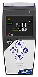 Leitfhigkeitsgert LF-Taschengerte EC-21 cond, tragbares Labor-Leitfhigkeitsgert fr den mobilen Einsatz<br>Conductivity device LF pocket devices EC-21 cond, portable laboratory conductivity device for mobile use<br>Laborbedarf, Leitfhigkeits-Messung, Leitfhigkeits-Messgerte, Labor-Leitfhigkeitsmessgert