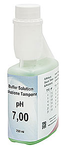 Puffer pH 7,  0,01 / 25C, 250 ml Flasche, grn<br>Buffer pH 7,  0.01 / 25  C, 250 ml bottle, green<br>Laborbedarf, pH-Messung und Leitfhigkeitsmessung,pH Puffer