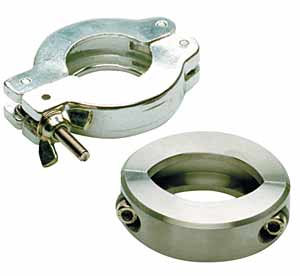 Spannring fr KF Edelstahl<br>Clamping ring, stainless steel<br>Laborbedarf,Pumpen,Bauteile,Spannringe