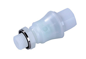 Schnellkupplung komplett fr Verbindung Flasche-Pumpe<br>Set of quick-coupling for connection bottle to pump<br>Laborbedarf,Vakuumpumpen,Flssigkeitsabsaugung