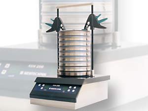 Analysen-Siebmaschine ASM 200  (20 m-25 mm) mit intelligenten Schnellspannern fr die Siebe<br>Laborbedarf, Analysensiebmaschinen