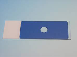 Diagnostica-Objekttrger 75 x 25 mm, blau beschichtet</p>Immunofluorescent printed slides, CE blue coated, one circle D=8mm</p>Laborbedarf,Mikroskopie,Diagnostika-Objekttrger