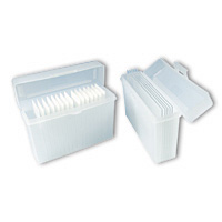 Objekttrgerbox/Transportbox PP fr 30 Objekttrger oder 5 Platten 74 x 110 x 1 mm
