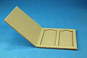 Aufbewahrungsmappe (Prparatemappe) fr 2 Objekttrger 76 x 26 mm, aus Pappe</p>Slide folders with lid, for 2 microslides</p>Laborbedarf,Mikroskopie,Prparatemappen
