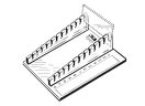 Ablagegestell Plexiglas fr 12 Objekttrger</p>Rack of Plexiglas for 12 microslides</p>Laborbedarf,Mikroskopie,Objekttrgerzubehr,Ablagegestell