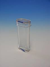 Frbezylinder aus Glas mit Deckel, oval</p>Staining jars of glass, with cover, oval</p>>Laborbedarf,Mikroskopie,Frbezylinder