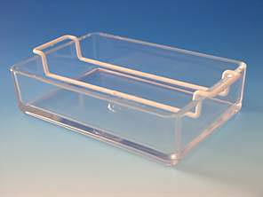 Frbebank komplett mit Glasschale</p>Staining rack with glass tray</p>Laborbedarf,Mikroskopie,Frbebnke