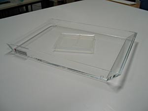 UV-transparente Schalen zur Auflage auf den UV-Tisch