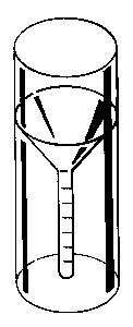 Chromium bath tubes 30 ml, self-standing, graduated 44,0 x 105 mm