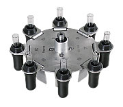 Swing-out rotor 8-place, without suspensions, up to angle 60�,n= 5,000 min-1, RCF 2,879