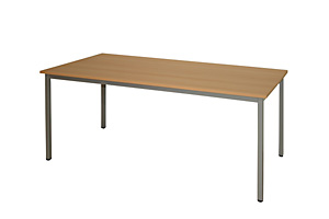 Schreibtisch Vierkantgestell 30 x 30 mm, B = 1600 mm,Sofortlieferprogramm