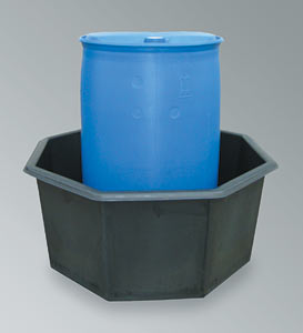 PE-Wanne PE-300-EP1 zur Lagerung von 1Stck  200l F�sser, zur Lagerung von aggressiven Medien,DIBt-gepr�ft Z40.22-360,Ausf�hrung: ohne Gitterrost