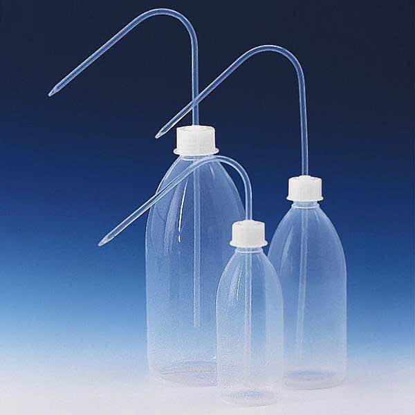 Enghalsflasche PFA-Technische Qualitt, Schraubkappen ETFE, Spritzeinstze FEP.<br>Laborbedarf, Lagerung,Plastikflaschen