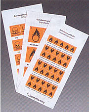 Gefahrsymbol auf Bogen, Gesundheitssch�dlich