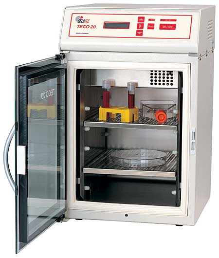 Mini-CO2-Brutschrank TECO 20s 20l mit Luftmanteltemperierung mit Schnittstelle RS232 und �berwachungs- und Steuerungssoftware