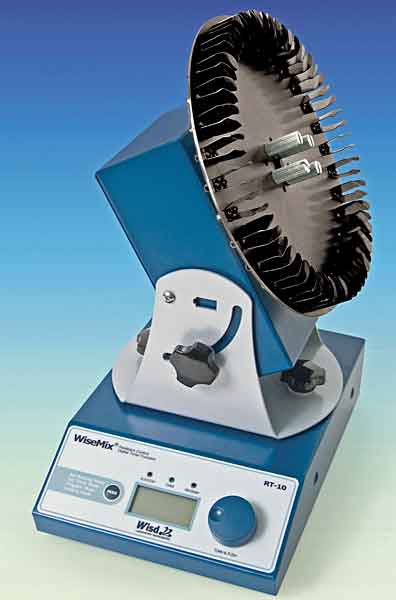 Rotator R10, programmierbar, Basisgerät ohne Rotoren (siehe Zubehör), mit Mikroprozessorsteuerung, einstellbare Geschwindigkeit und Winkel der Rotoren, 5-60rpm, 0-90°<br>Laborbedarf,Schütteler,Rotator
