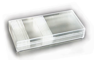 Objekttrgerboxen K51 transparent fr 50 Objekttrger, autoklavierbar bis 130C,tiefgefrierbar bis -150C