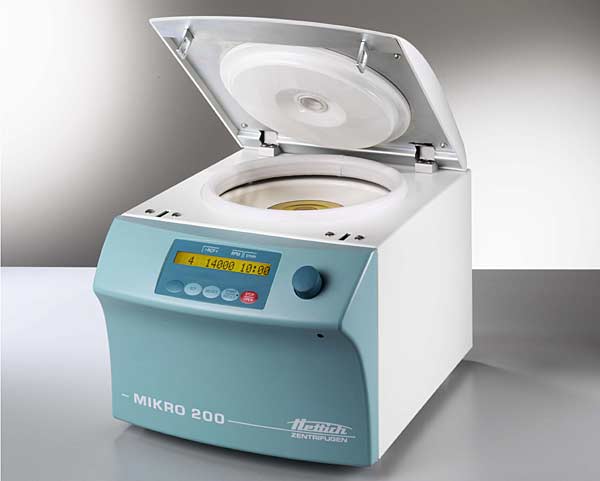 Mikroliterzentrifuge MIKRO 200, ungek�hlt , ohne Rotor, Preisaktion bis 31.05.2012<br>Laborbedarf, Zentrifugen, Mikroliterzentrifugen