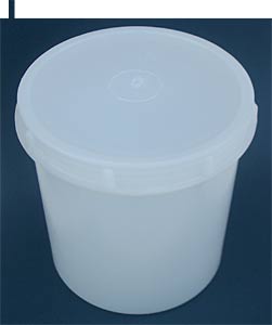 Schraubdeckeldose 1000 ml PP weiss mit Schraubverschluss</p>Laborbedarf Verbrauchsmaterial Lagerung