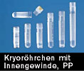 Kryorhrchen PP 1,2 - 4,0 ml mit Innengewinde und mit Standring VE = 100 Stck