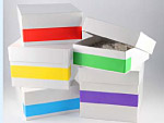 Rainbow Kryo-Etiketten fr Pappboxen, VE=50Stck , je 10Stck rot, gelb,grn,blau,violett