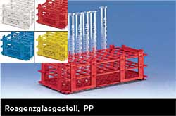 Reagenzglasgestell PP fr Gefe bis  13 mm, 6 x 14 Stellpltze