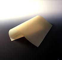 Platten aus Silikon (Silikonkautschuk (VMQ), Hrte 55 Shore A,transparent, temperaturbestndig von -60C....+200C, kurzfristig bis 260C